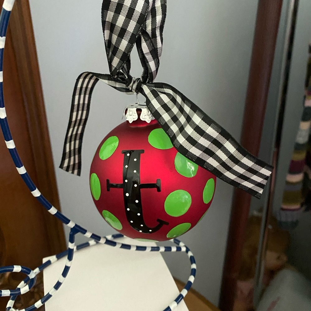 Coton Colors Initial Ornament